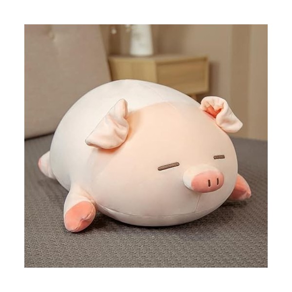 DHESSO 40 cm-80 cm Dessin animé Gros jetée Cochon en Peluche Fille Gros Cochon Grand Oreiller Doux Mignon décoration de Chamb