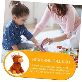 ibasenice Poupée De Vache des Montagnes Décor De Vache Poupées pour Filles Jouet De Filles Animal en Peluche pour Filles Anim