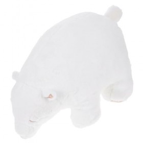 ibasenice Poupée Ours Polaire du Zoo Oreiller Ours Polaire Ours en Peluche Jouets Danimaux en Peluche Oreiller Câlin Spongieu