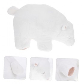 ibasenice Poupée Ours Polaire du Zoo Oreiller Ours Polaire Ours en Peluche Jouets Danimaux en Peluche Oreiller Câlin Spongieu
