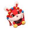 DIKACA Année De Lapin Poupée en Peluche Mascotte en Peluche Poupée en Peluche Lapin Souvenir Animal du Zodiaque Chinois Poupé