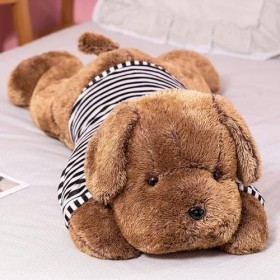 LfrAnk Peluche géante pour Chien en Peluche Animal Tapis de Sommeil Oreiller poupée Cadeau de Noël d’Anniversaire 60cm 2