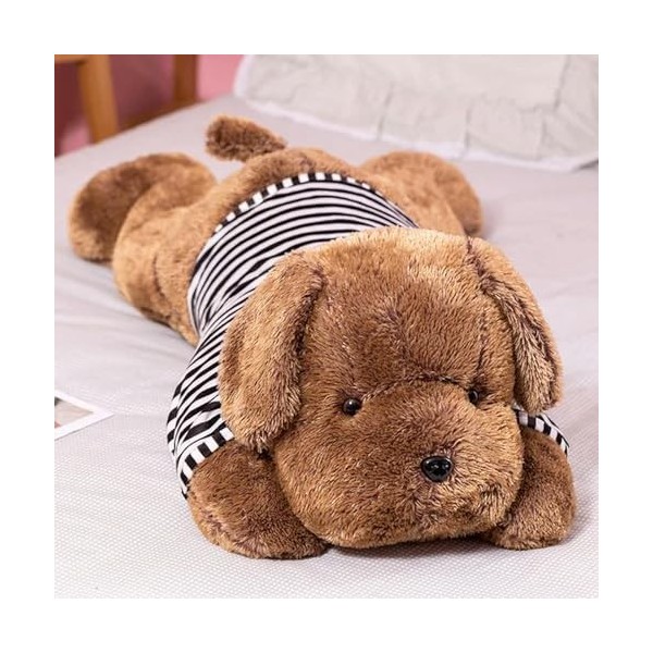 LfrAnk Peluche géante pour Chien en Peluche Animal Tapis de Sommeil Oreiller poupée Cadeau de Noël d’Anniversaire 60cm 2