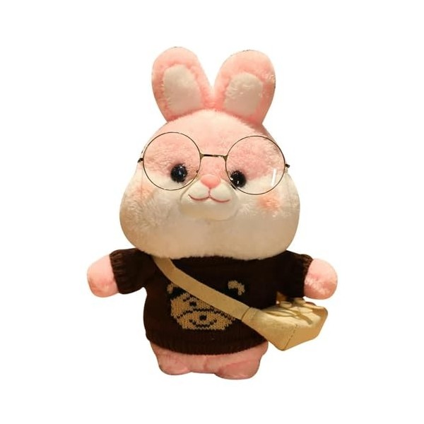 GagaLu Dessin Animé Mignon Lapin en Peluche Peluche Mignon Animal Lapin Poupée Oreiller Doux Cadeau D’Anniversaire pour Enfan