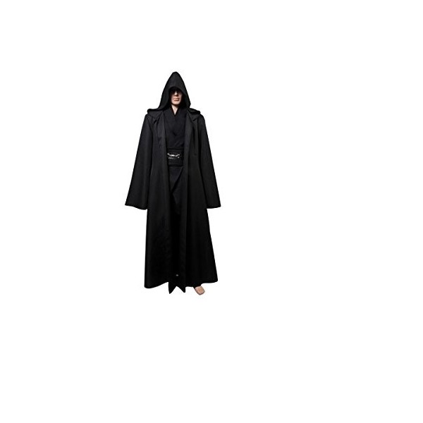 Star Wars Costume Jedi/Chevalier Sith Cosplay, Noir , XL