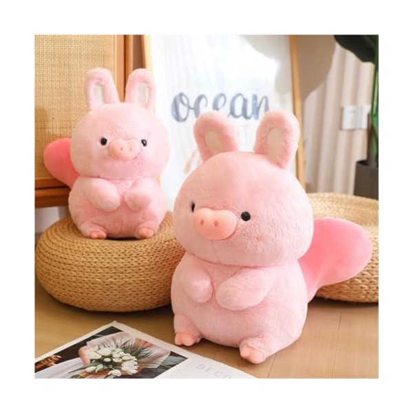 HYSTERIA Jouets en Peluche Mignon Lapin Cochon Poupée Enfants Chiffon Poupée en Peluche Jouet Rose Cochon Lapin Fille Cadeau 