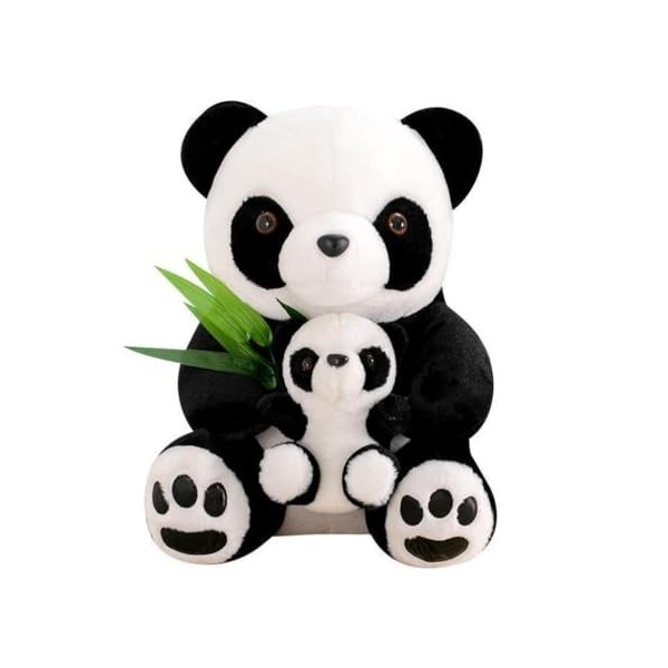 Jouets en peluche Oreiller de Simulation de fourrure de lapin, mère et enfant, Panda, mignon et Adorable, jouet en peluche, p