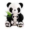 Jouets en peluche Oreiller de Simulation de fourrure de lapin, mère et enfant, Panda, mignon et Adorable, jouet en peluche, p