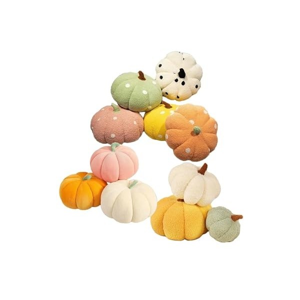 KiLoom Citrouille en Peluche Jouets Doux en Peluche Plante Doudou Oreiller Canapé Décor Coussin pour Enfants Filles Cadeaux D