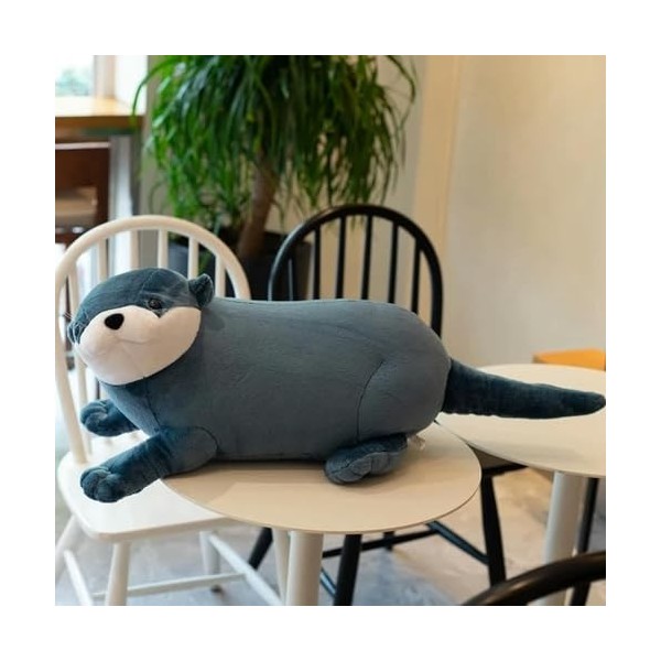 Reallife Loutre de rivière eurasienne Jouet en Peluche Animal Sauvage réaliste poupée en Peluche Doux Belle Paresseux Jouets 