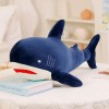 EacTEL Requin Bleu Géant Peluche Jouet Oreiller Doux Requin Baleine en Peluche Poupée Marine Animal Cadeau D’Anniversaire Gar