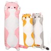 shownicer Peluche chat - Coussin en peluche kawaii - Coussin en peluche - Jouet chaton - Cadeau pour enfants et filles de 12 