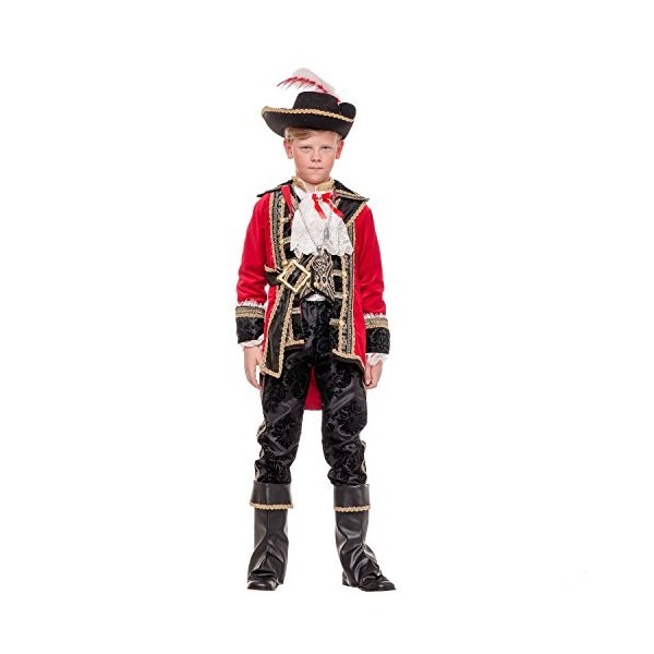 Costume Enfant Pirate Captain Hook Deluxe, avec Beaucoup daccessoires, Carnaval Pirate 110 