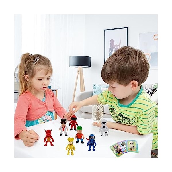 Dubbulon Stumble Guys Figurine - Lot de 24 Figurines Stumble Guys Jouets Stumble Guys Cadeaux pour Les Fans Décoration De Bur