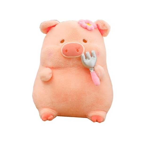 HYSTERIA Jouets en Peluche Poupée Cochon Gourmand Mignon et créatif, Jouet en Peluche Lulu, poupée Cochon Rose, Oreiller de C