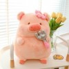 HYSTERIA Jouets en Peluche Poupée Cochon Gourmand Mignon et créatif, Jouet en Peluche Lulu, poupée Cochon Rose, Oreiller de C