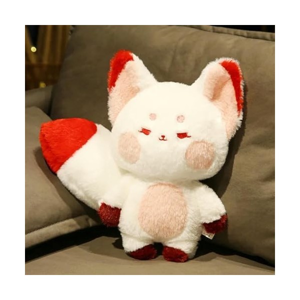 EacTEL Big Tail Fox Doll Peluche Jouet Peluche Dessin Animé Animal Rêve en Peluche Décoration Coussin Cadeau Anniversaire Cad