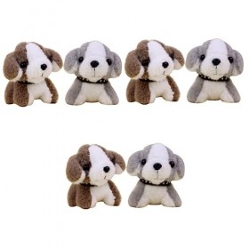 Totority 6 Pcs Chien Pendentif Peluches Porte-Clés De Voiture Faux Porte-Clés Porte-Clés pour Cadeaux pour Voiture Chiot Moel