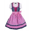 Ramona Lippert® Florence Robe de Costume Traditionnel 3 pièces pour Fille Bleu Rose - Bleu - 86/92