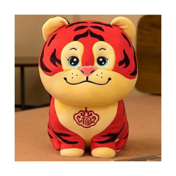 SaruEL Tigre Peluche Poupée Mignon Peluche Animal en Peluche Poupée Décoration De Chambre Mascotte Tigre Enfants Cadeau D’Ann