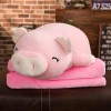 Cochon Doux Peluche Poupée Peluche Cochon Jouet Animal Doux en Peluche Chauffe-Mains Couverture Enfants Cadeaux 50cm 1