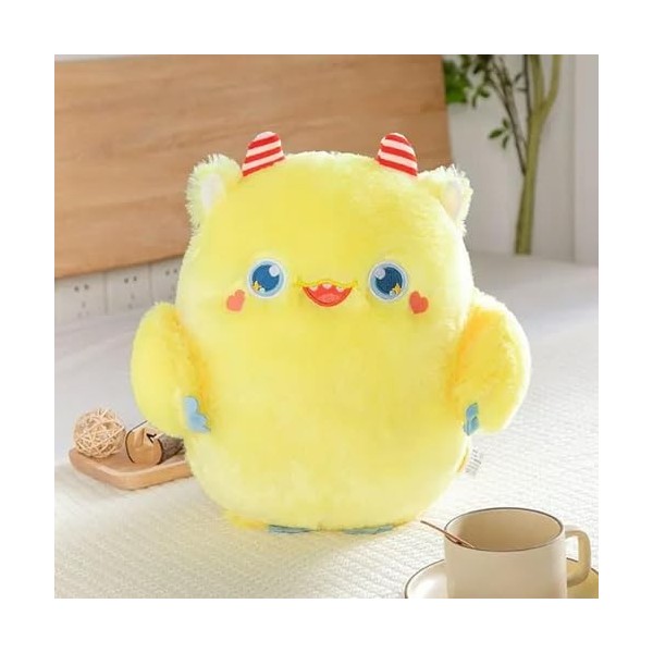 NOpinz Nouveau Fourrure Grands Yeux Peluche Jouet Doux Mignon en Peluche Poupée Oreiller Canapé Coussin Enfants Cadeau D’Anni