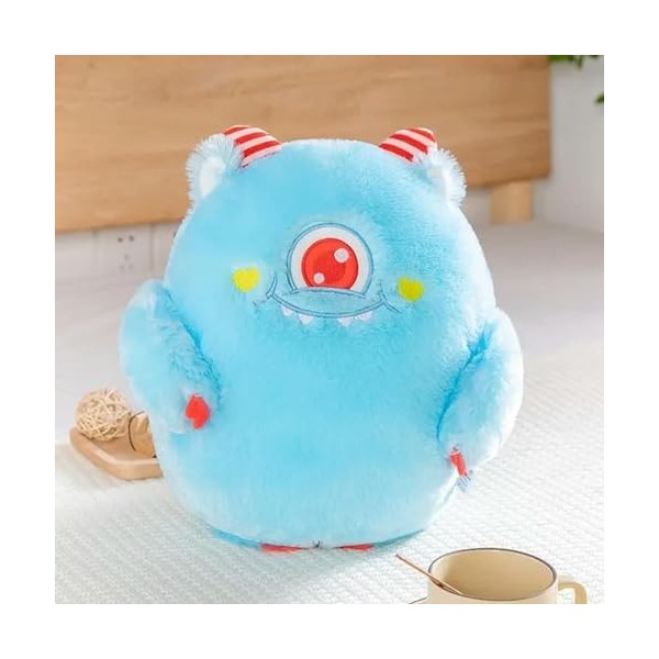 NOpinz Nouveau Fourrure Grands Yeux Peluche Jouet Doux Mignon en Peluche Poupée Oreiller Canapé Coussin Enfants Cadeau D’Anni