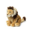 WWF - Peluche Lion - Peluche Réaliste avec de Nombreux Détails Ressemblants - Douce et Souple - Normes CE - Hauteur 23 cm