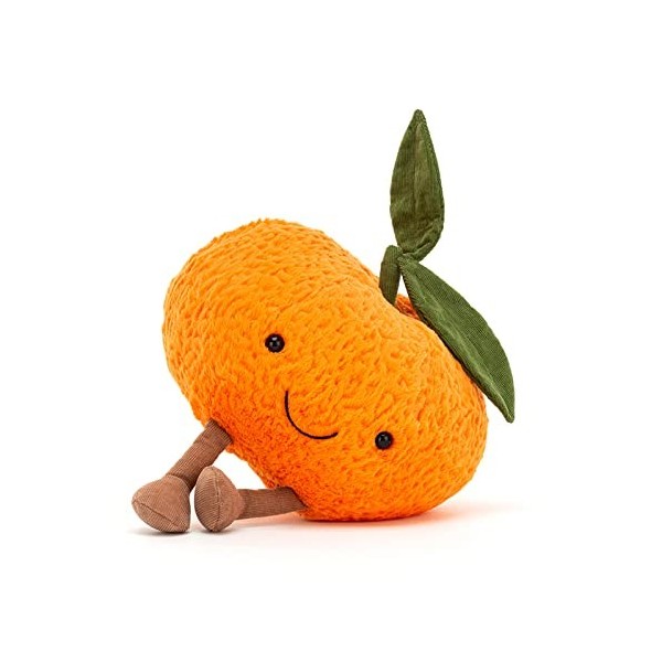 Jellycat Peluche Amuseable Clementine Small - L: 12 cm x l : 12 cm x H: 9 cm