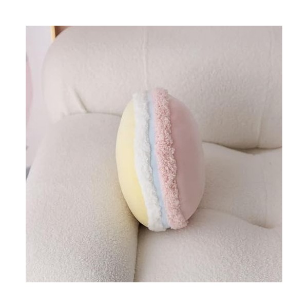 Nouveau Macaron De Couleur Unie Rond Gâteau Créatif en Peluche Poupée Coussin Cadeau Décoration De La Maison Anniversaire Cad