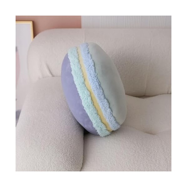 Nouveau Macaron De Couleur Unie Rond Gâteau Créatif en Peluche Poupée Coussin Cadeau Décoration De La Maison Anniversaire Cad