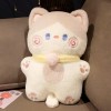 Coussin Chat Kawaii, Peluche Chaton, Peluche Cloche Douce, poupée Chat, décoration de lit, Cadeau d’Anniversaire Enfant 40cm 