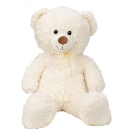 Lifestyle & More Ours en Peluche XL Blanc 100 cm Grand Doux et Moelleux