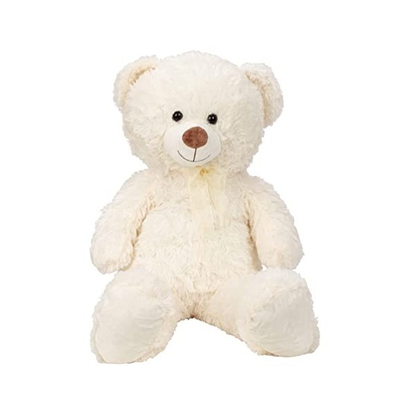 Lifestyle & More Ours en Peluche XL Blanc 100 cm Grand Doux et Moelleux