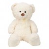 Lifestyle & More Ours en Peluche XL Blanc 100 cm Grand Doux et Moelleux