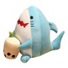 Requin en Peluche Oreiller Chat Peluche Coussin Peluche Requin Coussin Animal Oreillers en Peluche, Bubble Tea Peluche Boba e