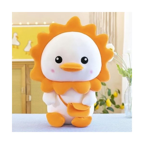 Géant Mignon Dessin animé Canard en Peluche Jouet Tournesol Canard Sourire poupée Anniversaire Cadeau de Noël pour Les Enfant