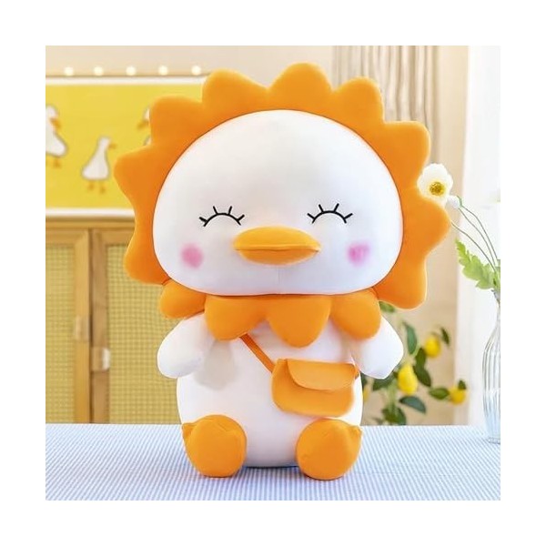 Géant Mignon Dessin animé Canard en Peluche Jouet Tournesol Canard Sourire poupée Anniversaire Cadeau de Noël pour Les Enfant