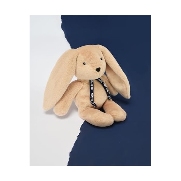 Malou Tradition Petit Lapin dorlotin Peluche Beige