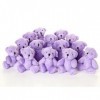 Lot de 14 petits ours en peluche mignons Violet