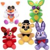 QJIRZB Bear Fazbear + Nightmare Bonnie Set Five Nights Game Plush Set FNAF Plushies FNAF Toys Sister Location for Kids Christ