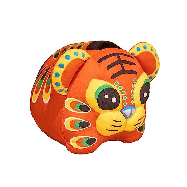 Toyvian Poupée Peluche Mascotte du Nouvel an Chinois Jouet Étreignant De Dessin Animé Doux Oreillers Câlins Ornement De Tigre