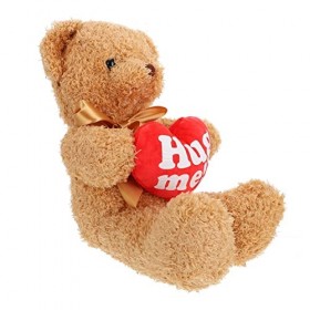 ibasenice Poupée Ours damour Bébé Ornement en Peluche Hug Me Peluche Saint Valentin Ours Mignons Embrasse-Moi Animal en Pelu