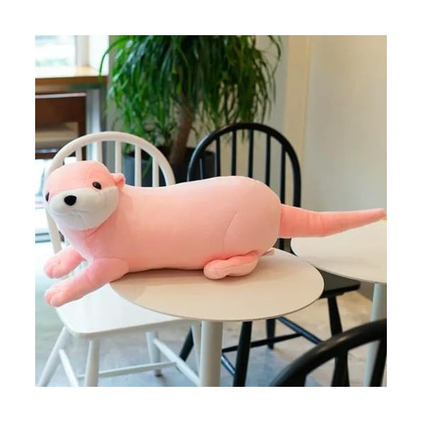 KiLoom Reallife Loutre Peluche Jouet Réaliste en Peluche Animal Sauvage Poupée Douce Belle Paresseux Jouets Cadeau pour Garço