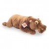 Teddy Hermann Hippopotame Couché Doudou Animal exotique en peluche 48 cm