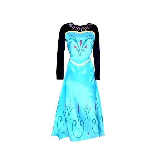 Costume Elsa Couronnement - Femme - Frozen - Avec Cape - Déguisement - Halloween - Cosplay - Princesse - Taille S - Idée cade