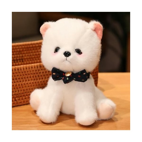 Kawaii Pet Pupp Peluche Jouet Poméranian Poupée Doux Chaud Tissu Décoration Fille Cadeau Surprise Noël Cadeau D’Anniversaire 