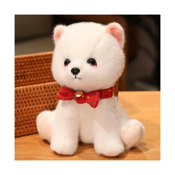 Kawaii Pet Pupp Peluche Jouet Poméranian Poupée Doux Chaud Tissu Décoration Fille Cadeau Surprise Noël Cadeau D’Anniversaire 