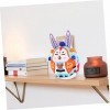 Toyvian 5 Pièces Lapin en Peluche Porte-clés De Voiture Astrologie Chinoise Peluches Porte-clés Nouvel an Chinois Peluche Tig