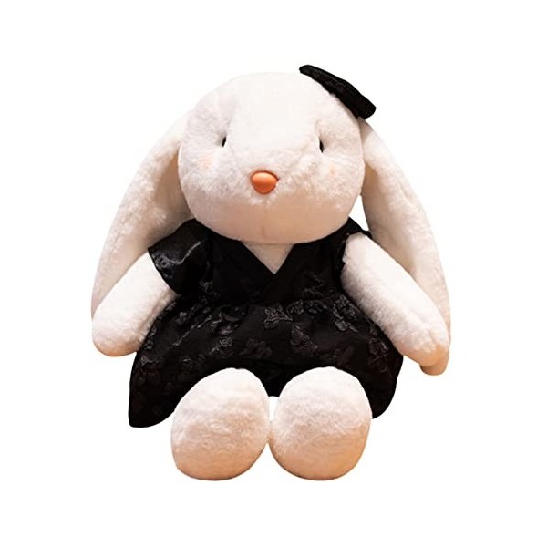 ibasenice Petite Poupée Lapin Blanc Peluche De Pâques Adorable Lapin en Peluche Lapin De Pâques en Peluche Lapin Oreiller en 